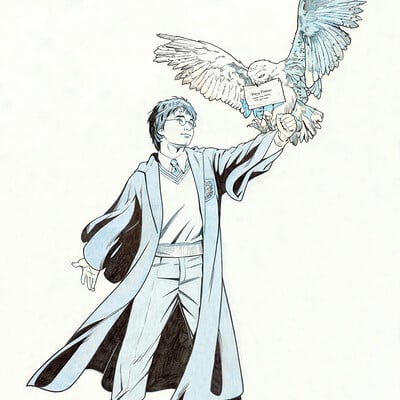 Jerome moore harry potter and hedwig