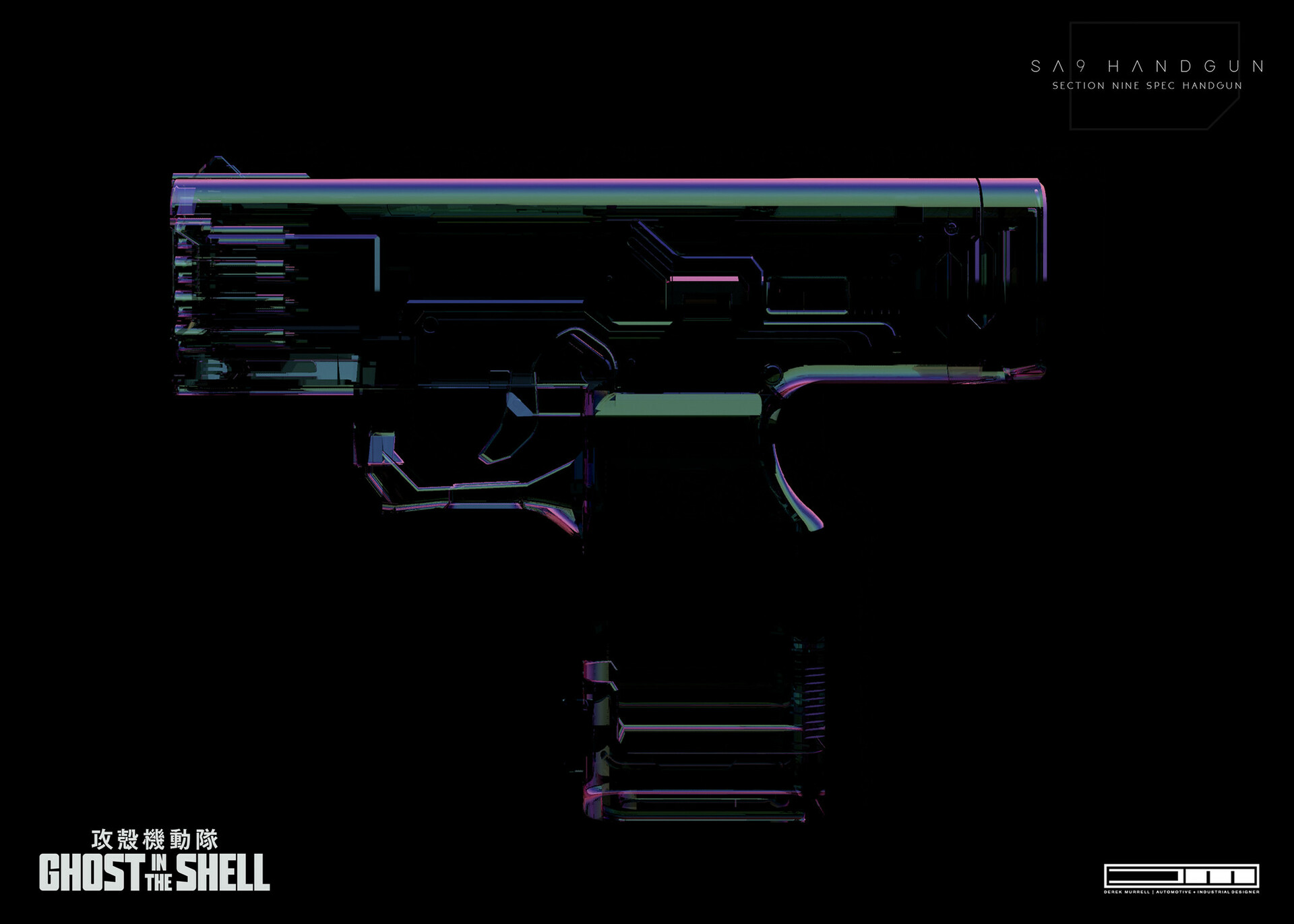 Artstation Section 9 Sa9 Handgun Cloaked Ghost In The Shell Derek Mecha