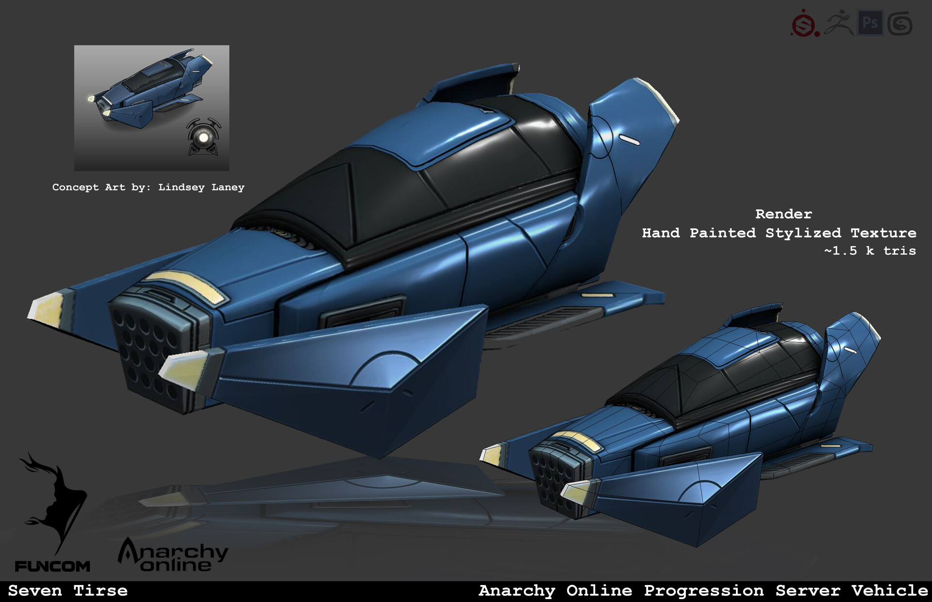 Artstation Anarchy Online Progression Server Vehicle Seven Storme