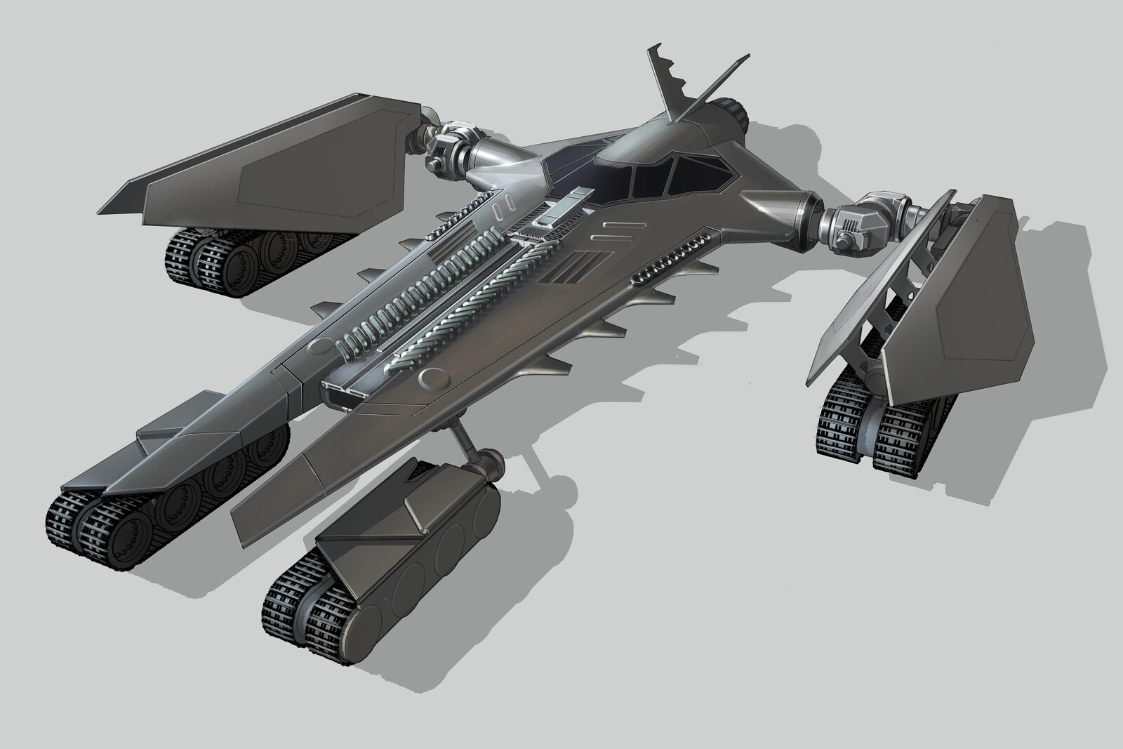 Batwing to Bat Tank transformation toy design