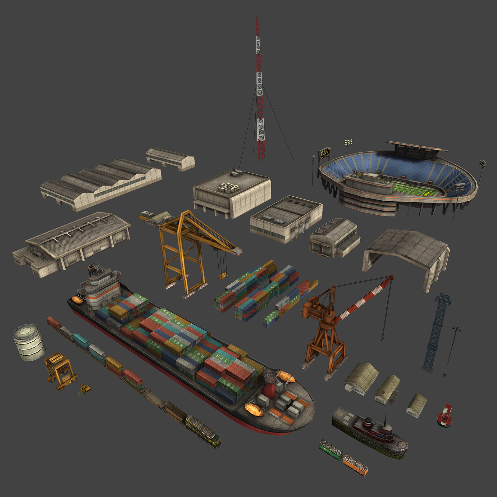 Shipyard assets.