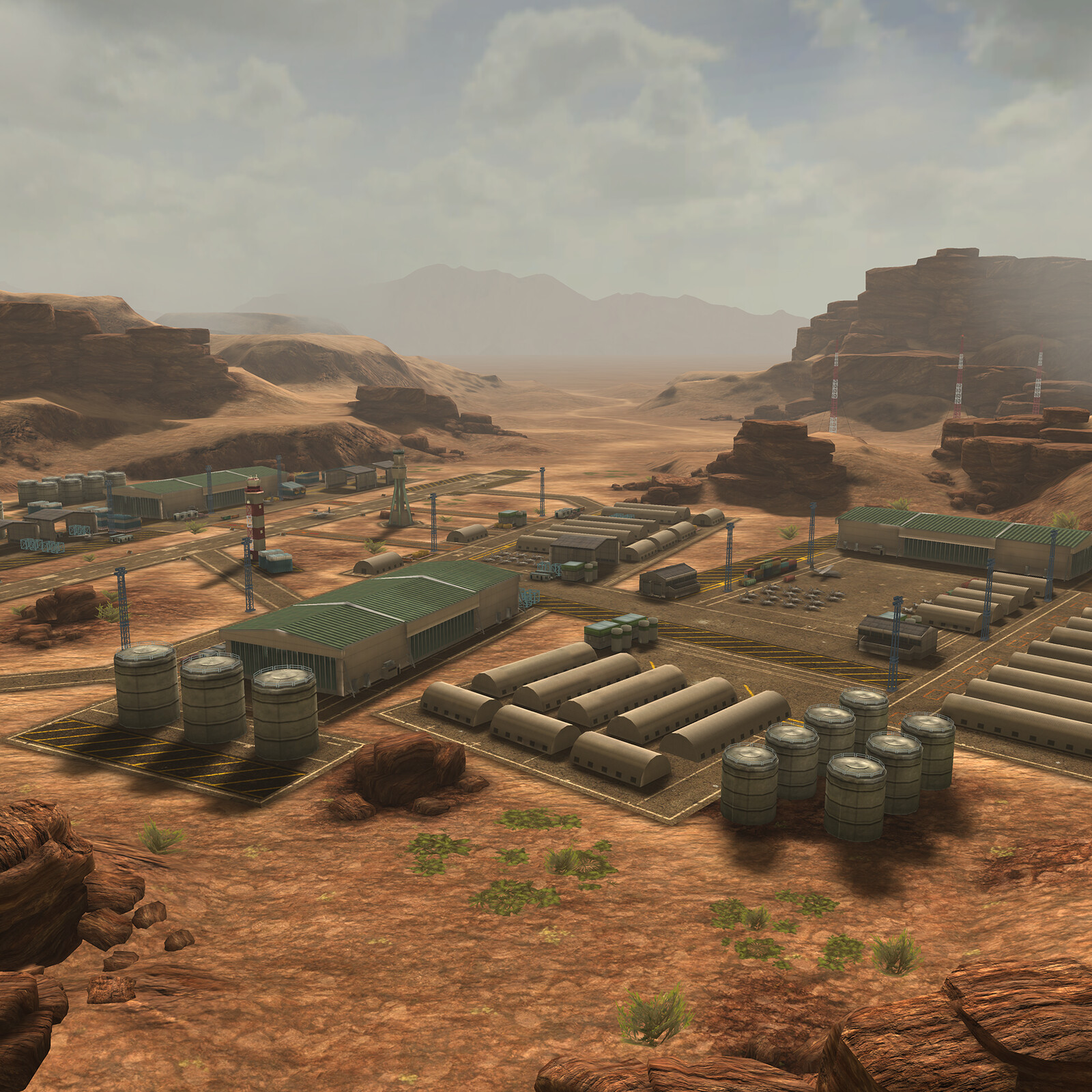 Desert Military base.