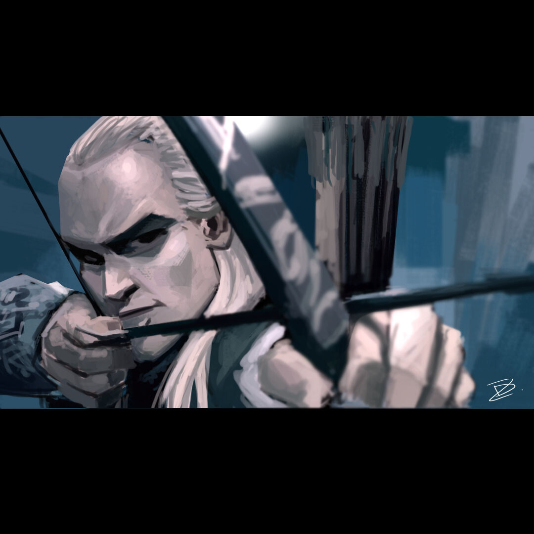Legolas  (Lord Of The Rings) color study.