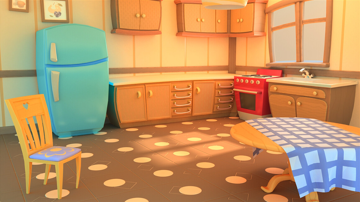 Dmitriy Novikov Cartoon Kitchen
