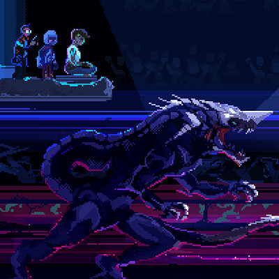 JWulen on X: Pixel Art de Cyberpunk 2077  / X