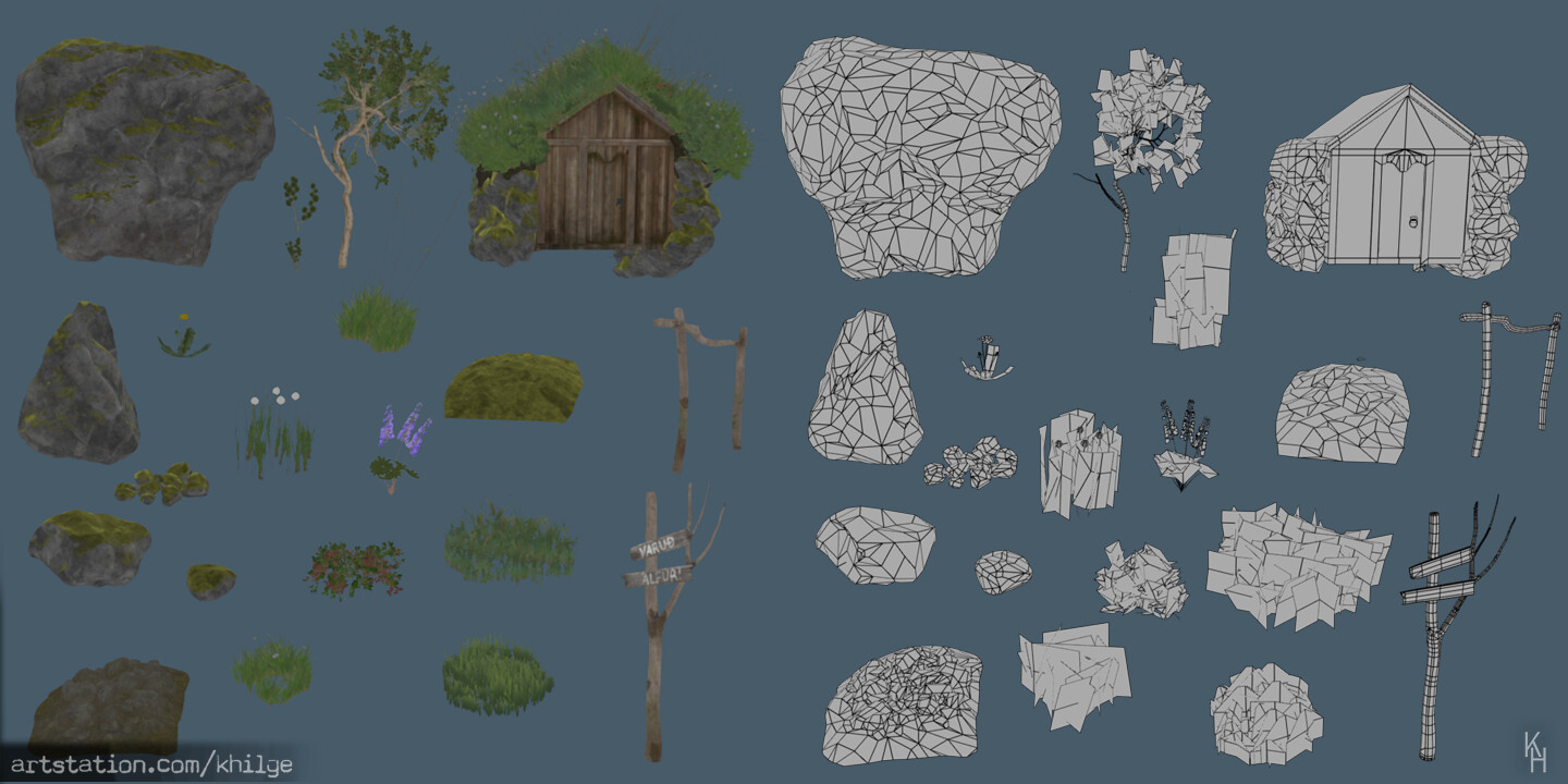 Base Colour/ Wireframe