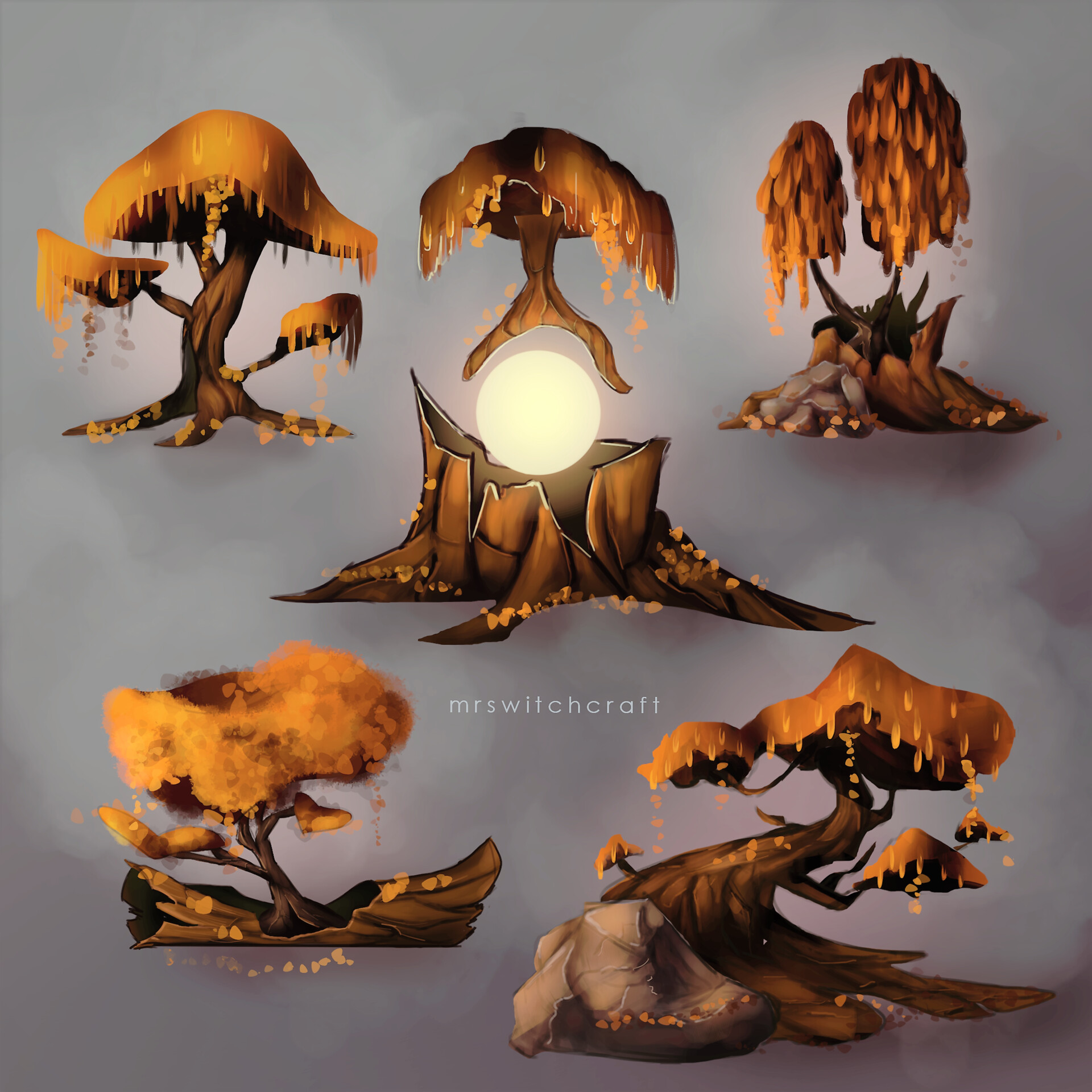 ArtStation - Fantasy tree concept