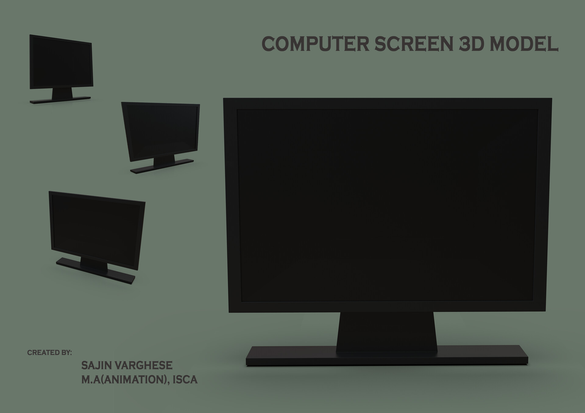 ArtStation A Computer Monitor Game Asset Creation Phase 2)