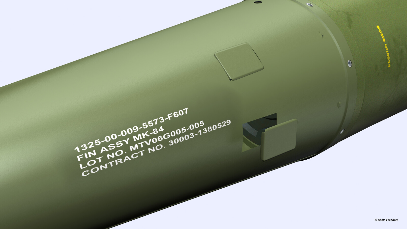 MK-84 in details:
On the other hand, there are two flaps for installing an additional mechanical fuze M905.