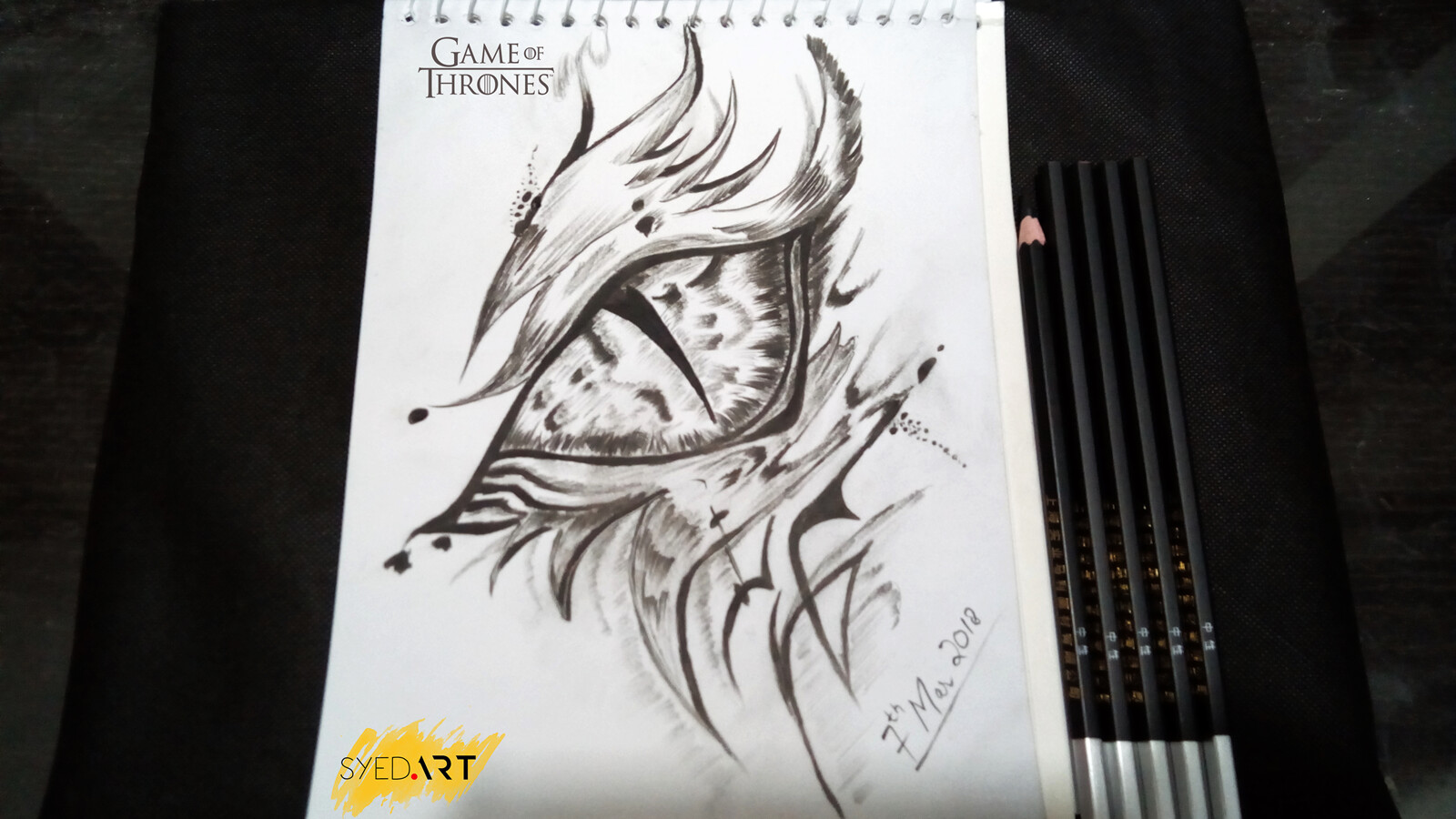 Artstation Dragon Eye Game Of Thrones Syed Waqas Saghir