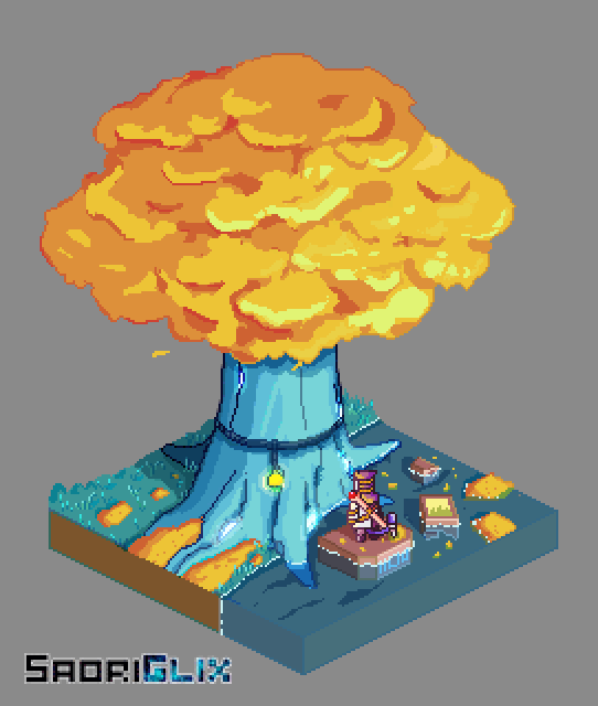 Artstation Astro S Existence Tree Fountain Pixel Art Sandra Lorite Pixel trees for games icons vector set. tree fountain pixel art sandra lorite