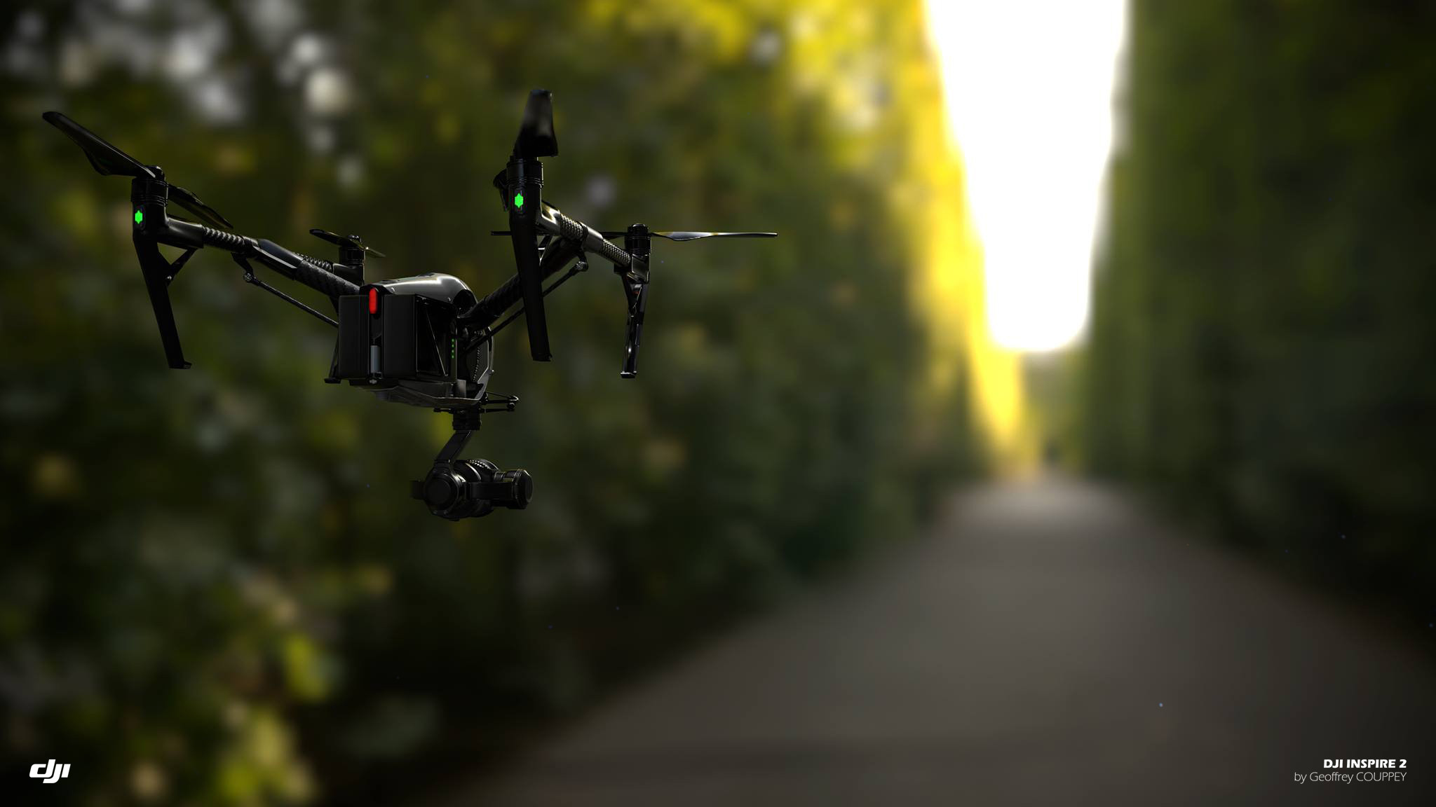 artstation dji inspire 2 rendering in