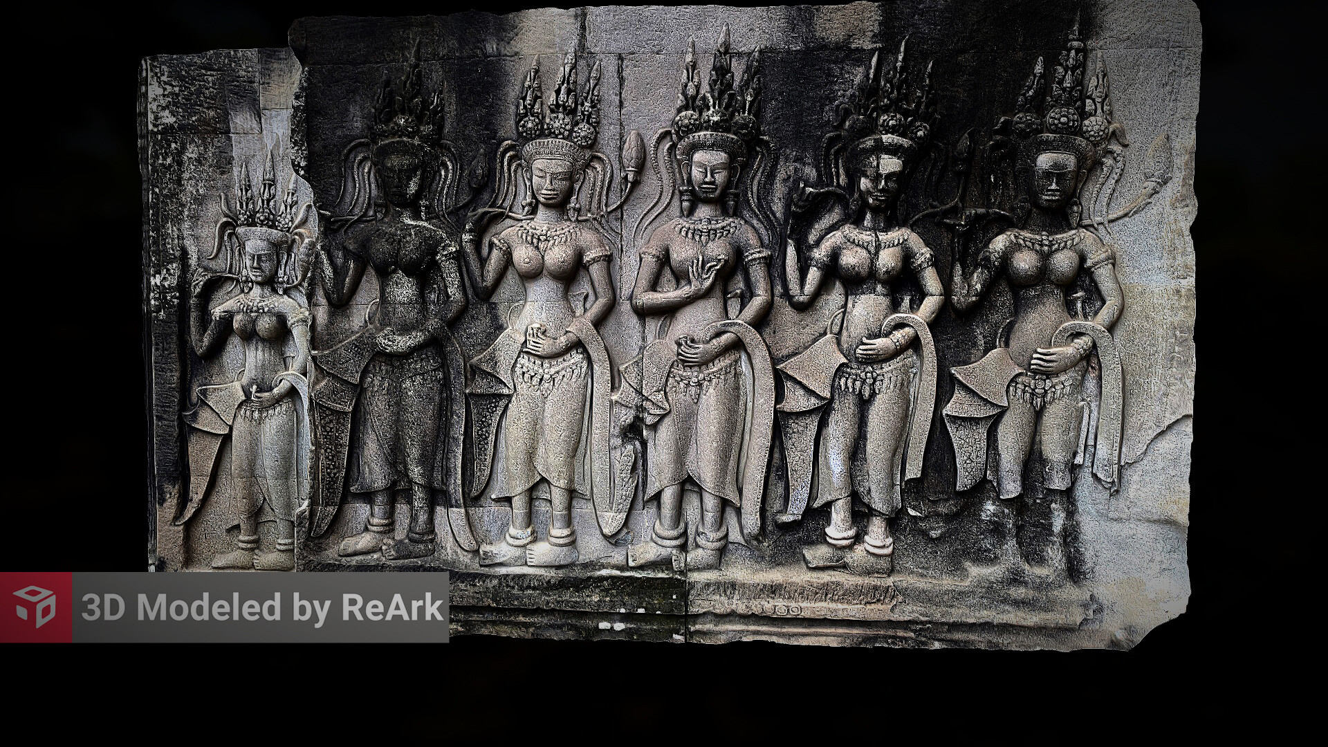 Artstation Apsara Carvings Angkor Wat Digital Heritage India
