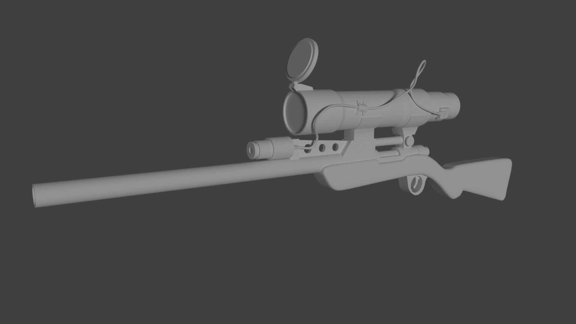 Artstation High Poly Sniper Rifle From Team Fortress 2 Cameron Garbett