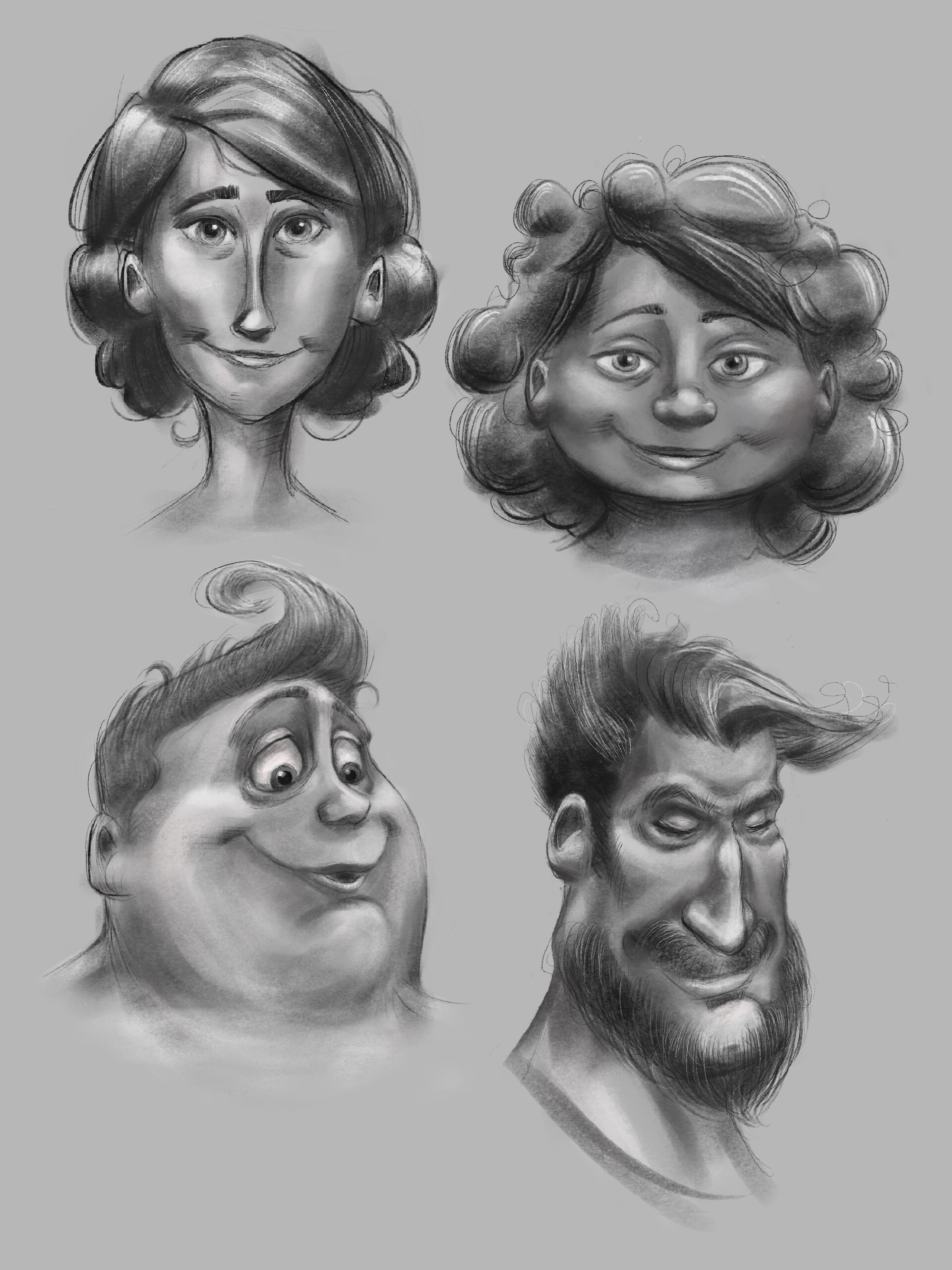 ArtStation Character Head Designs