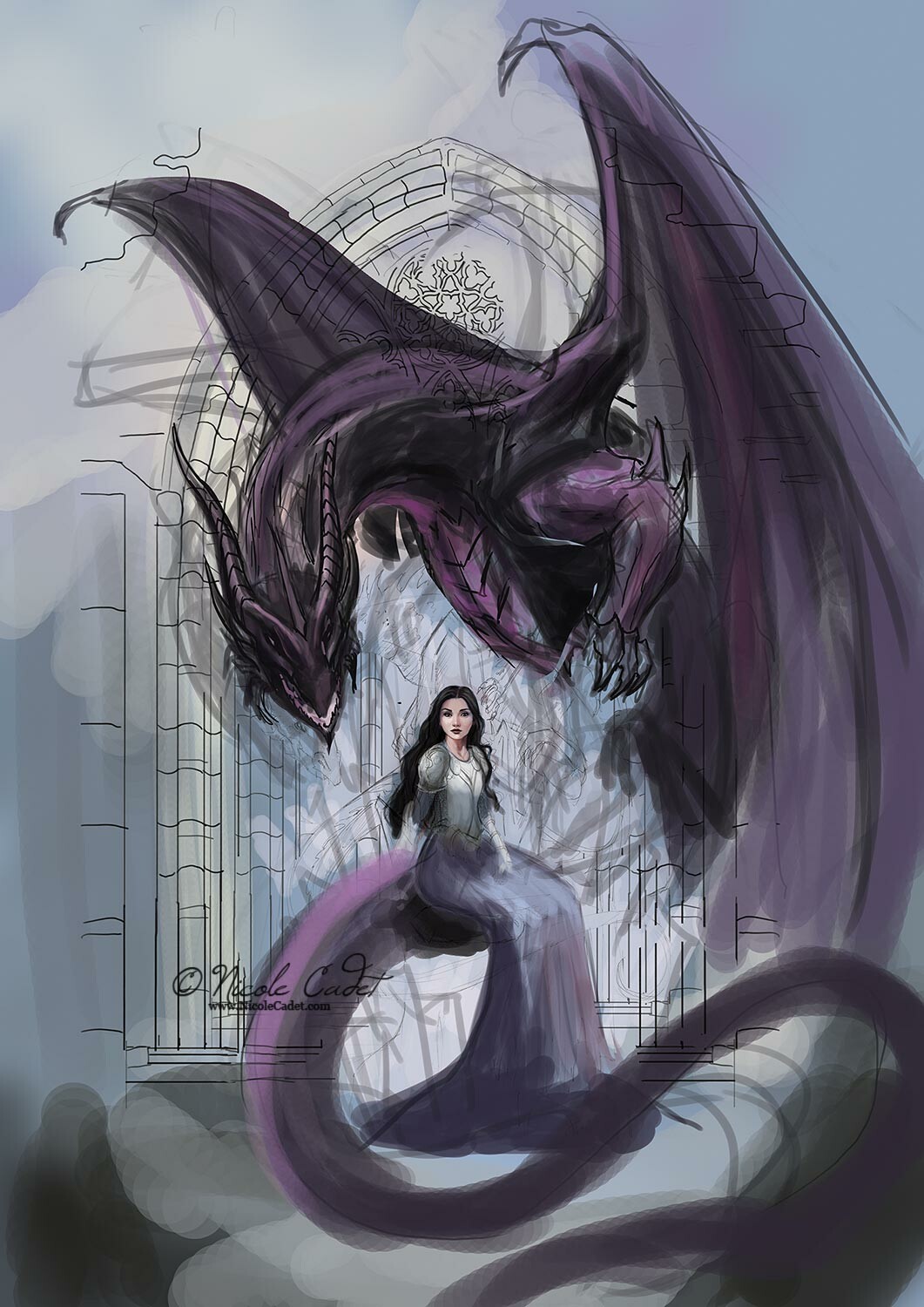 Artstation Dragon Queen Nicole Cadet