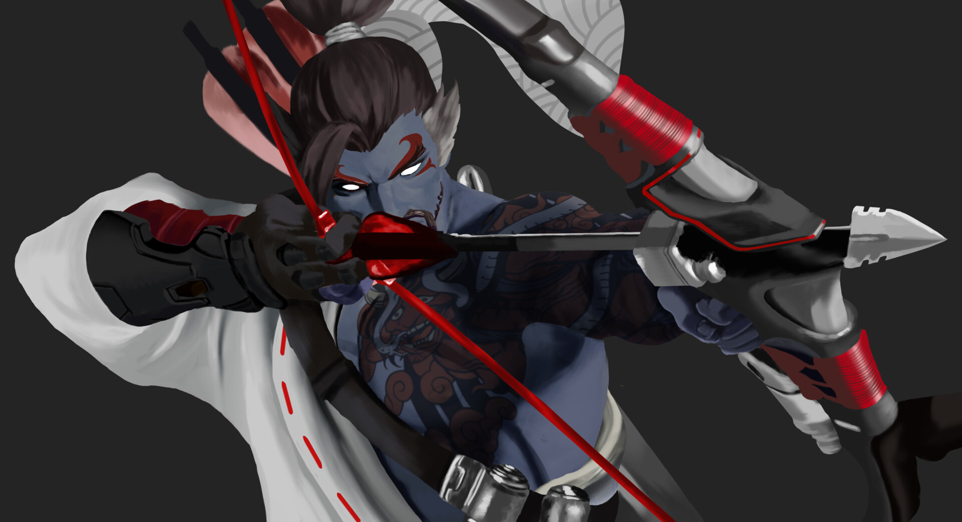 Artstation Demon Hanzo Ahnad Dunlap
