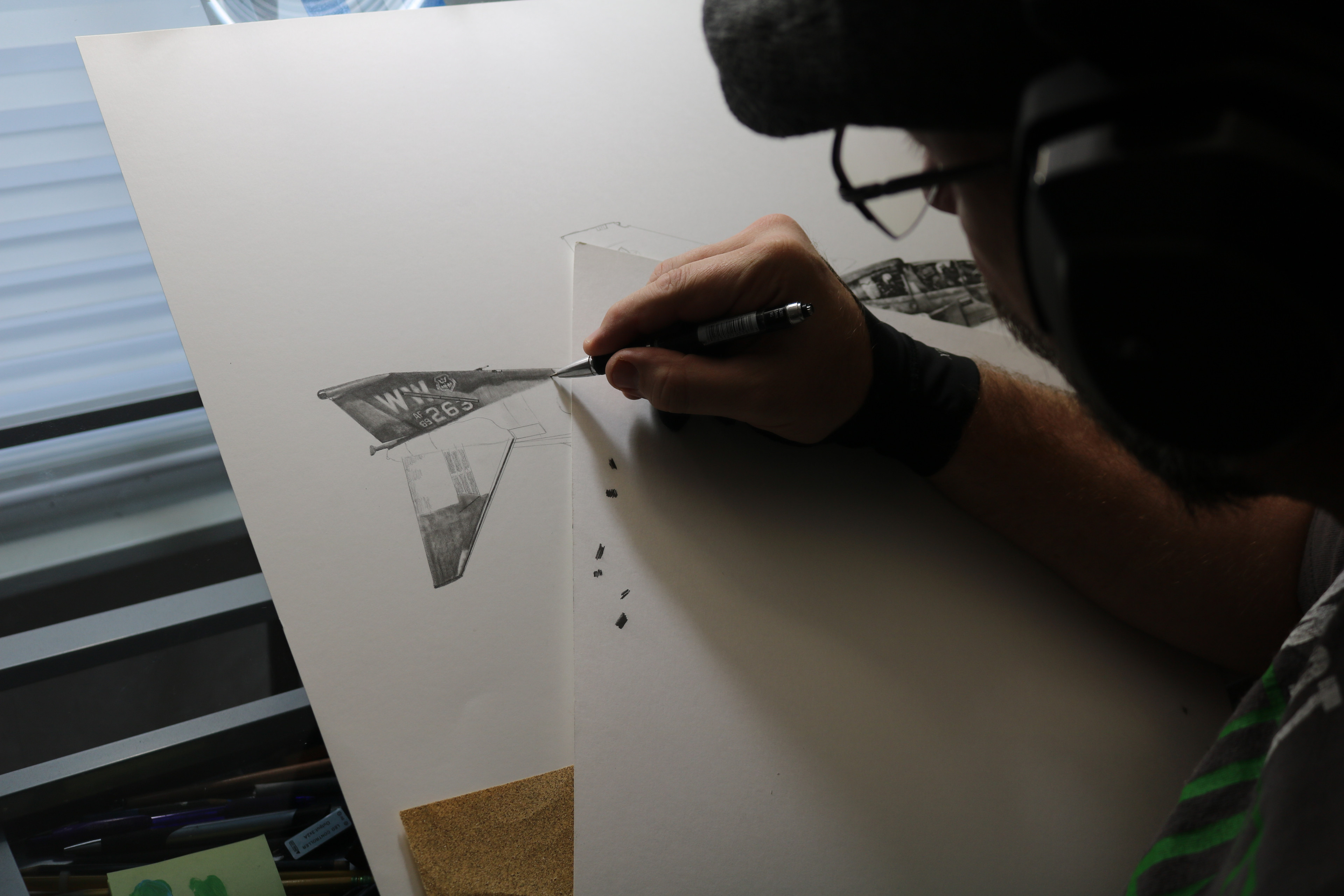 working on the tail