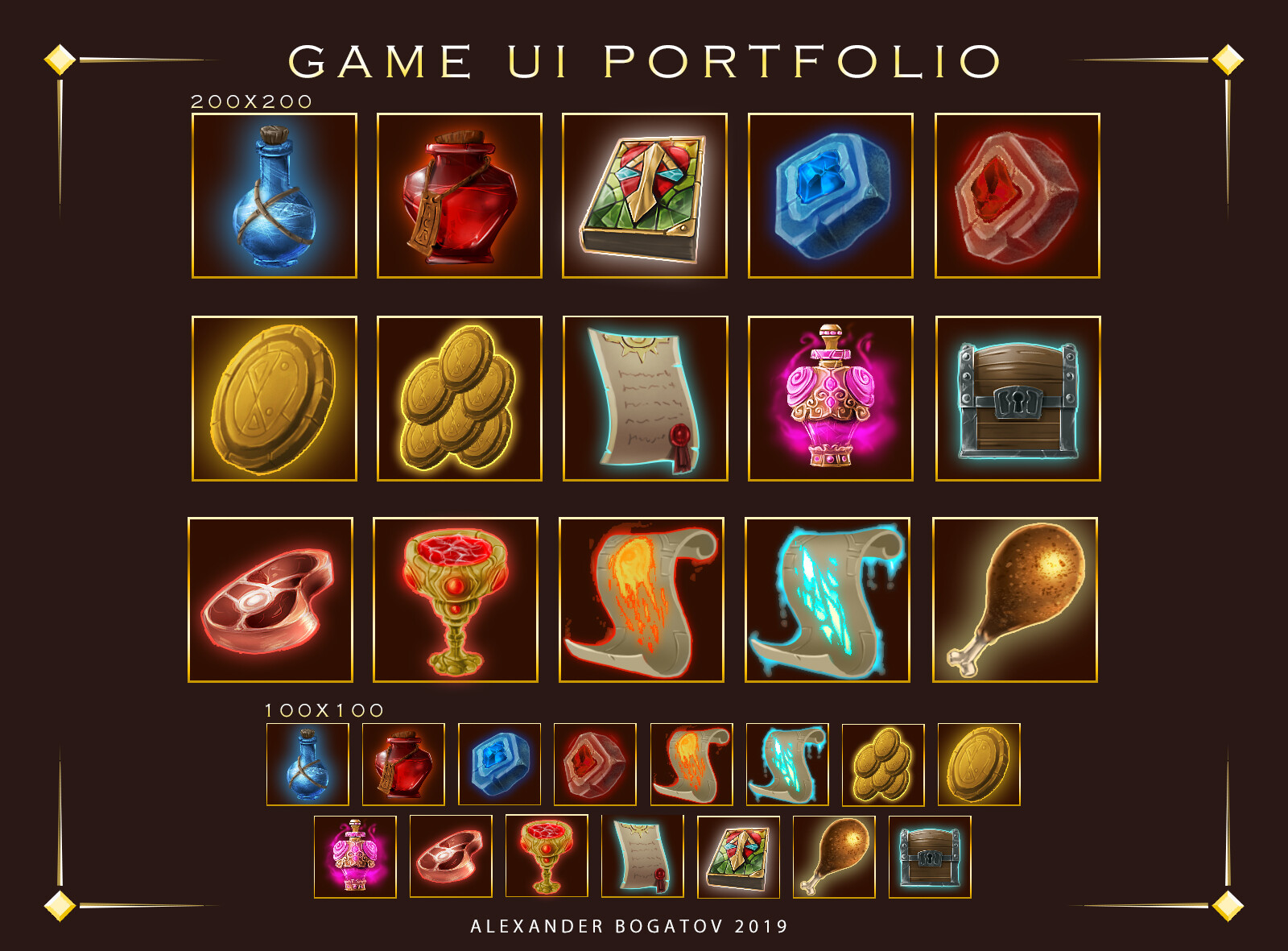 Artstation Game Ui Icons Alexander Bogatov