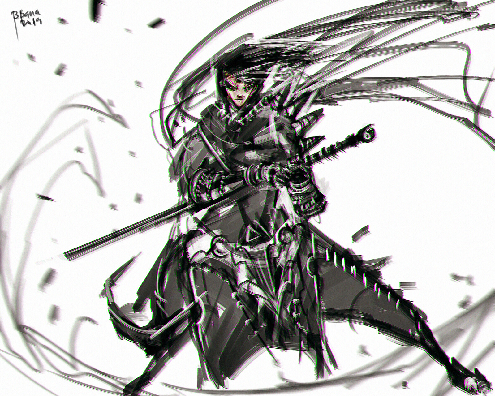 ArtStation - Speedpaint Swordsman