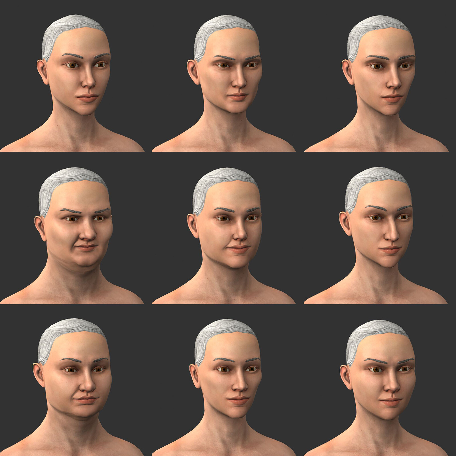 Woman Head Variations