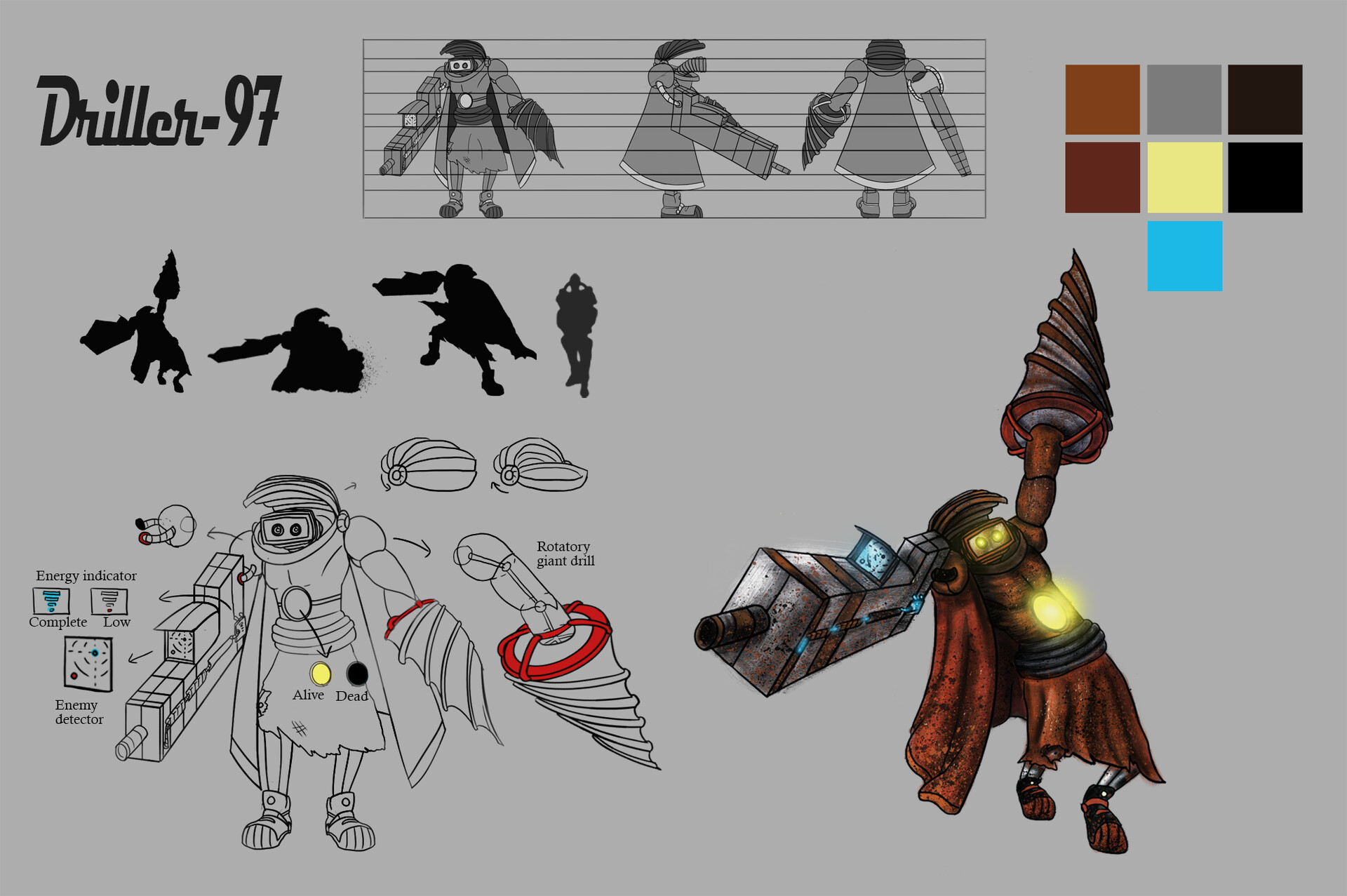 Josep Picon Post Apocalyptic World Concept Art 2 Robots