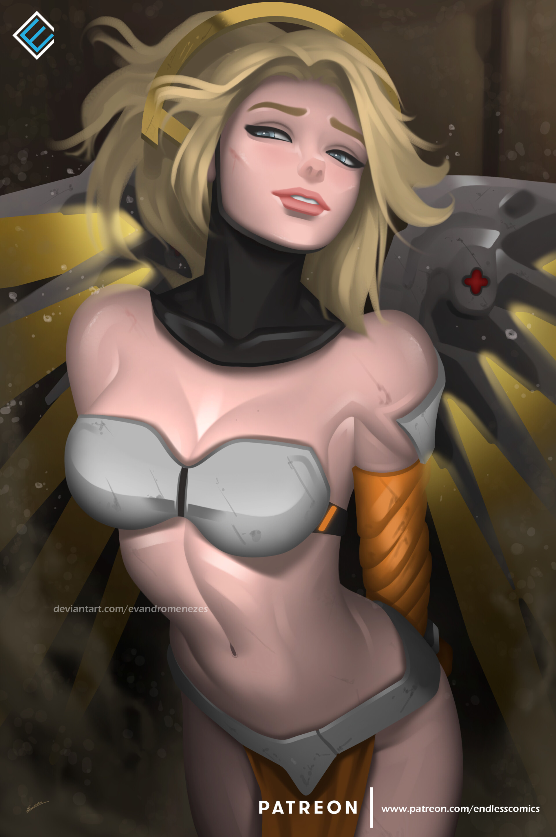Get Mercy this month on my Patreon on normal and NSFW version: https