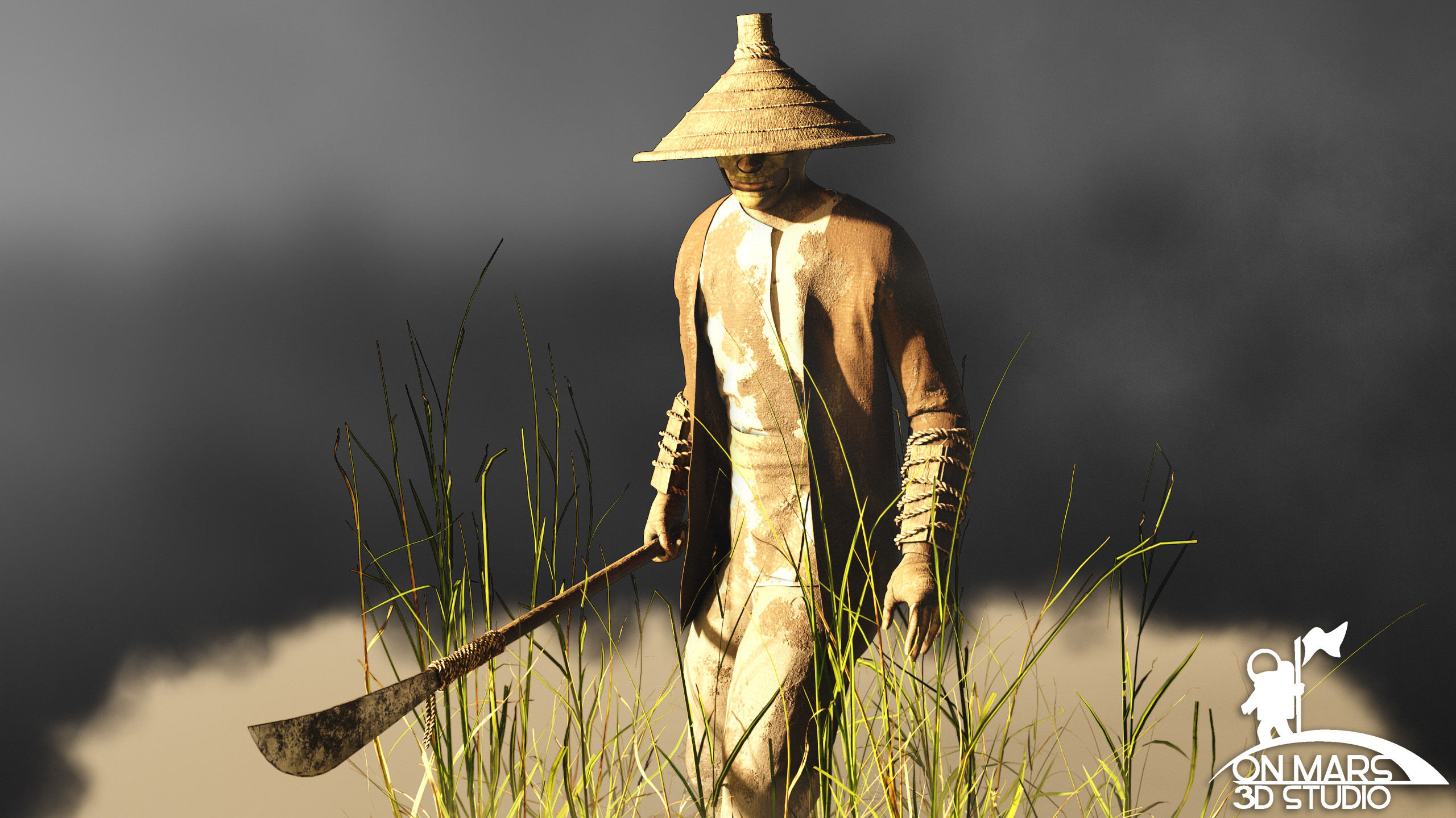 Rice Farmer Concept  View 3