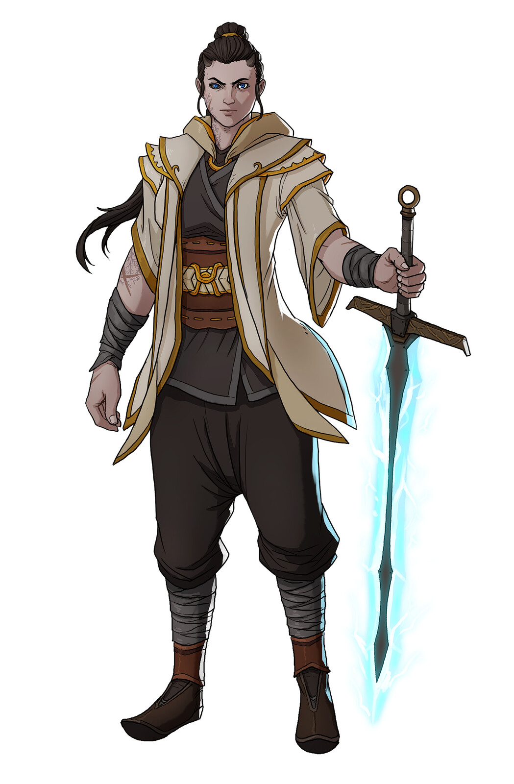 Suno Diana Arbor, half-Goliath Blade Singer Wizard.