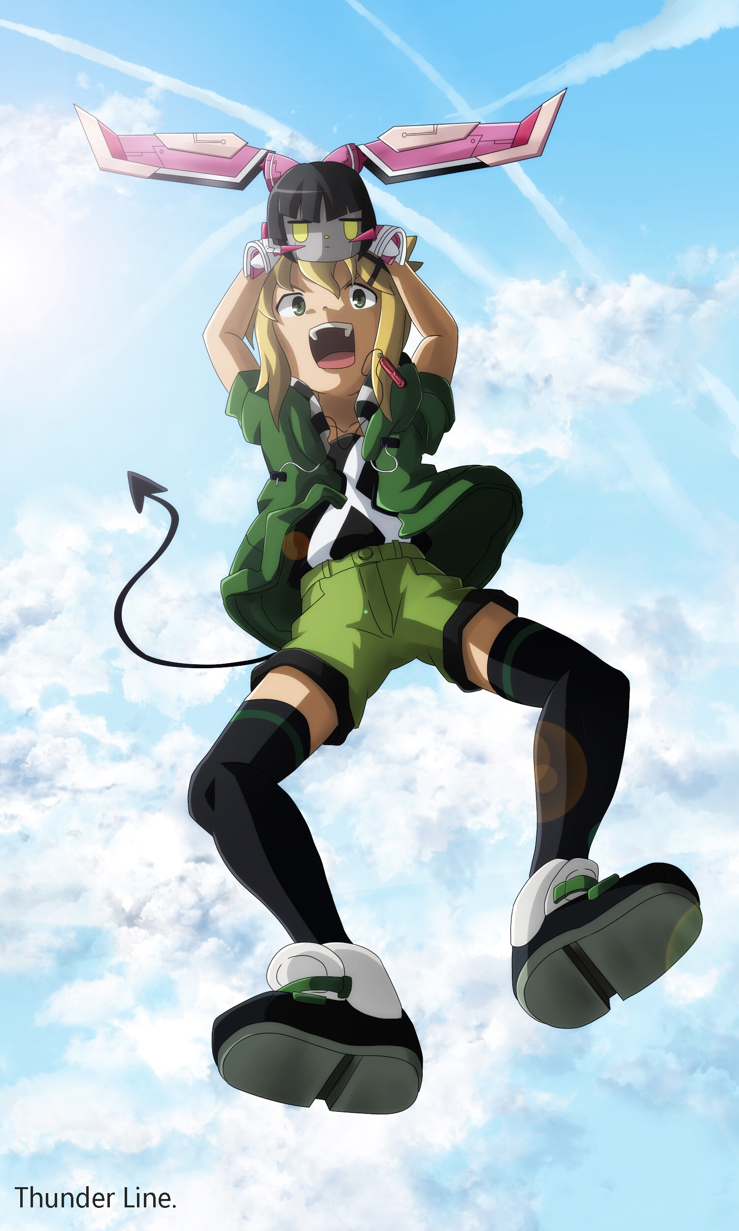 Get Wallpaper Artstation Fan Art Senki Zesshou Symphogear Thunder Line For Android Free