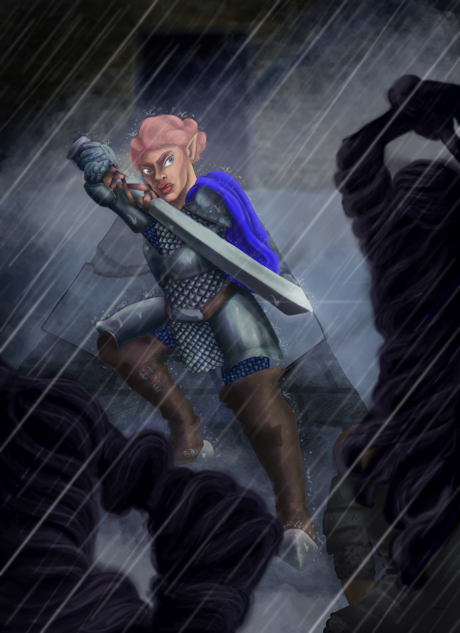ArtStation - Rain dnd character commission
