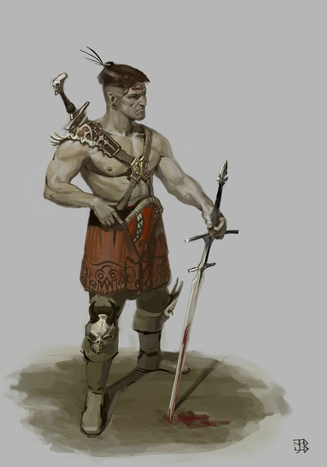 Barbarian mercenary.