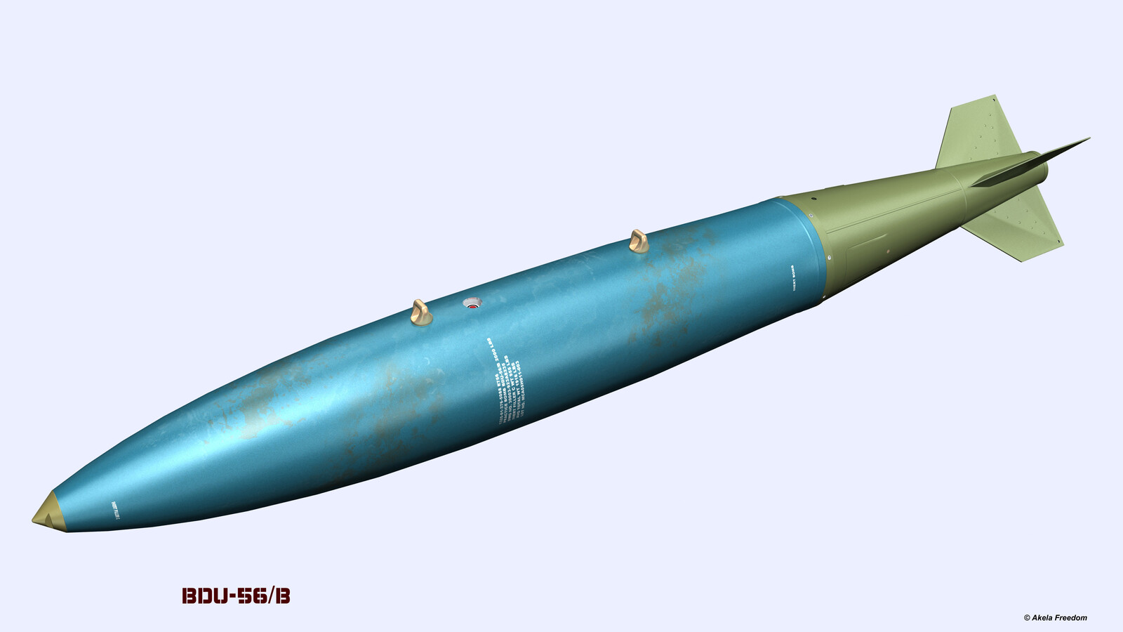 The BDU-56/B is used as Practice Bomb.