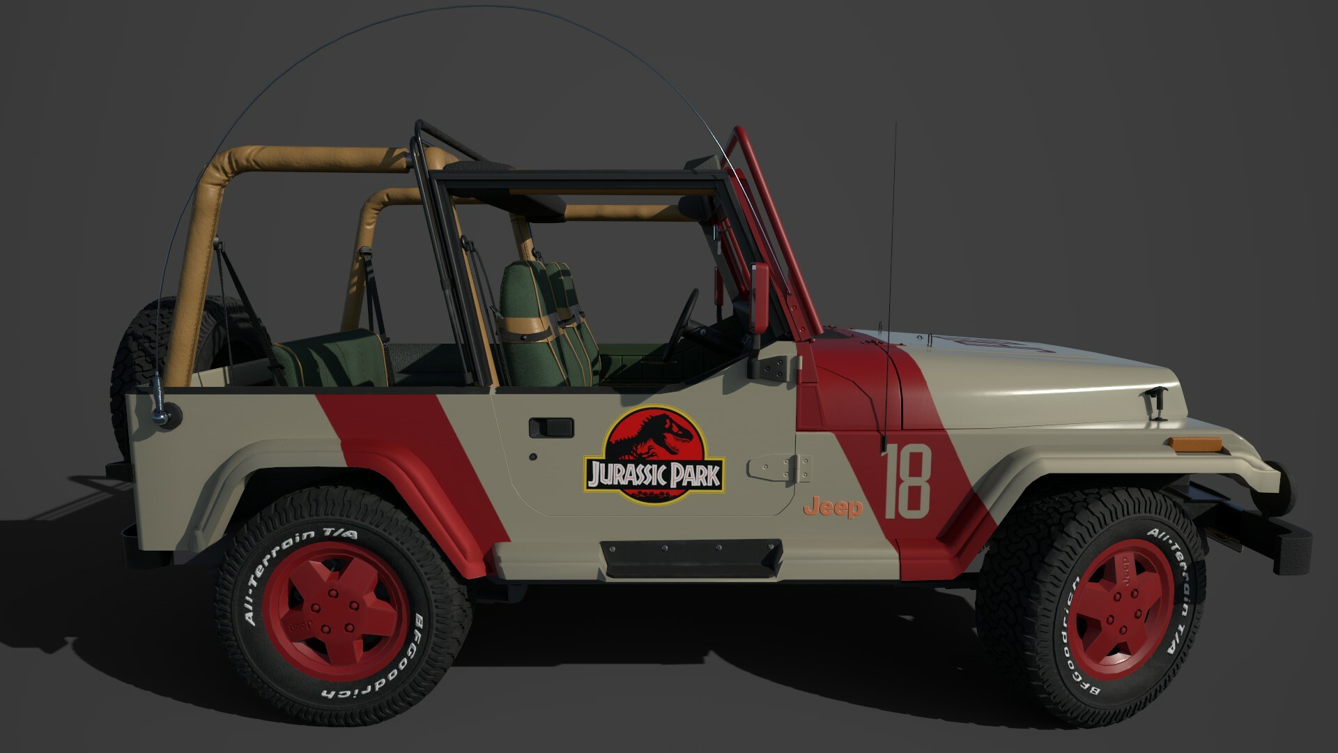 Nicholas Skelton - Jurassic Park Jeep #18