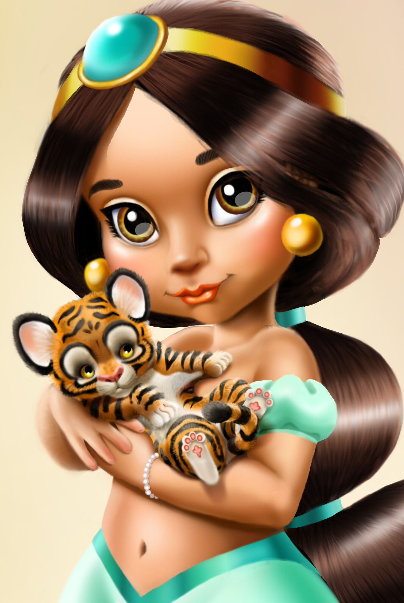 Artstation Toddler Jasmine Kitty Rajah 16 Regina Yeo