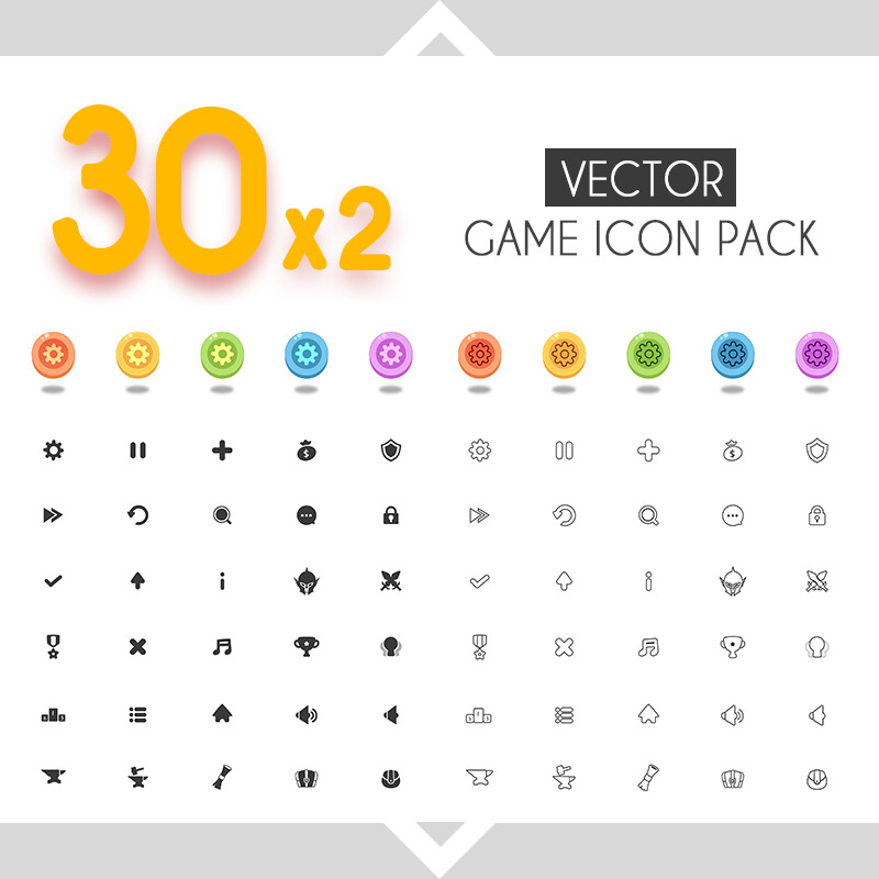 Ay Hb Vector Game Icon Pack
