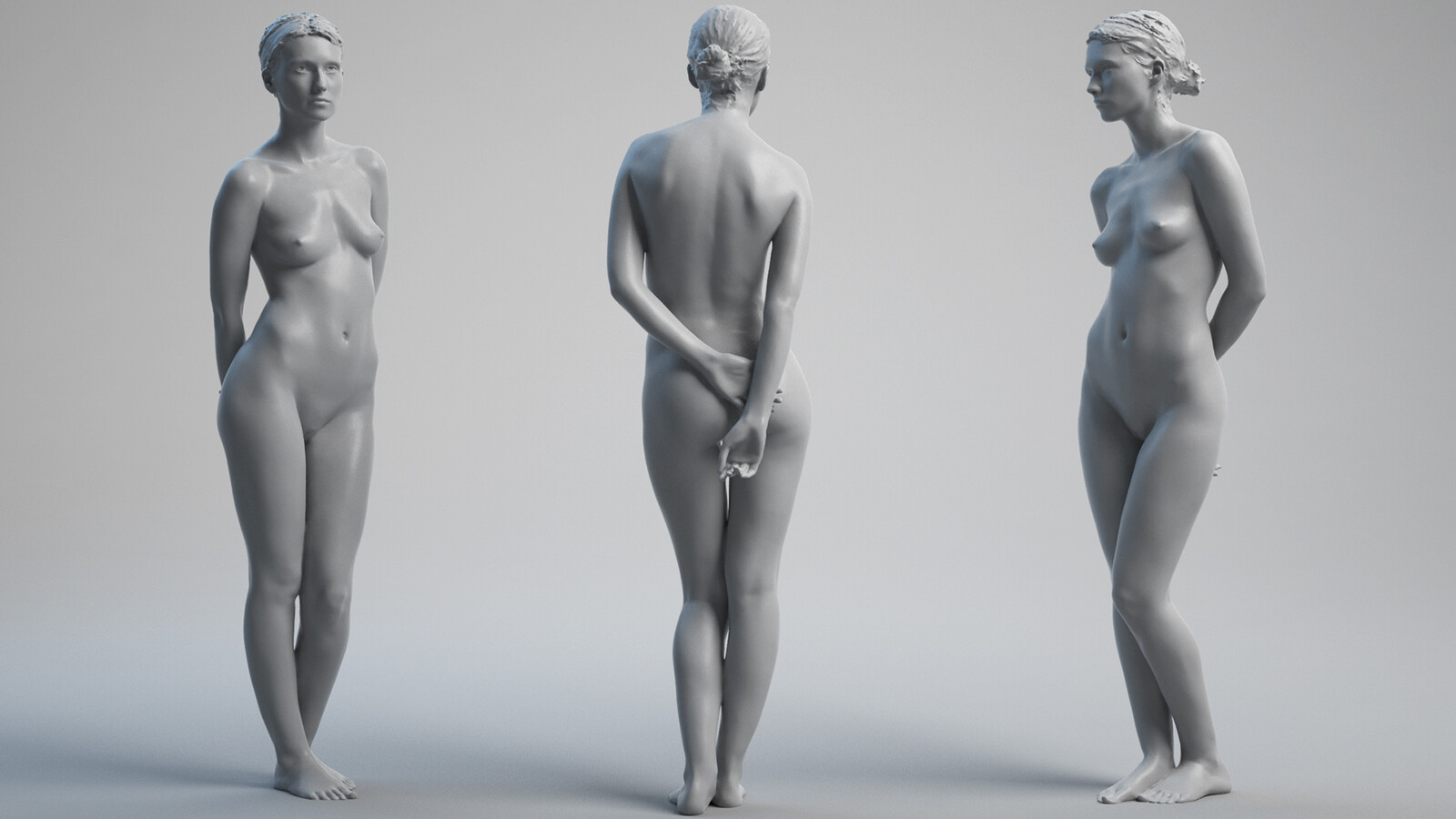 3D Scanned Female Poses.