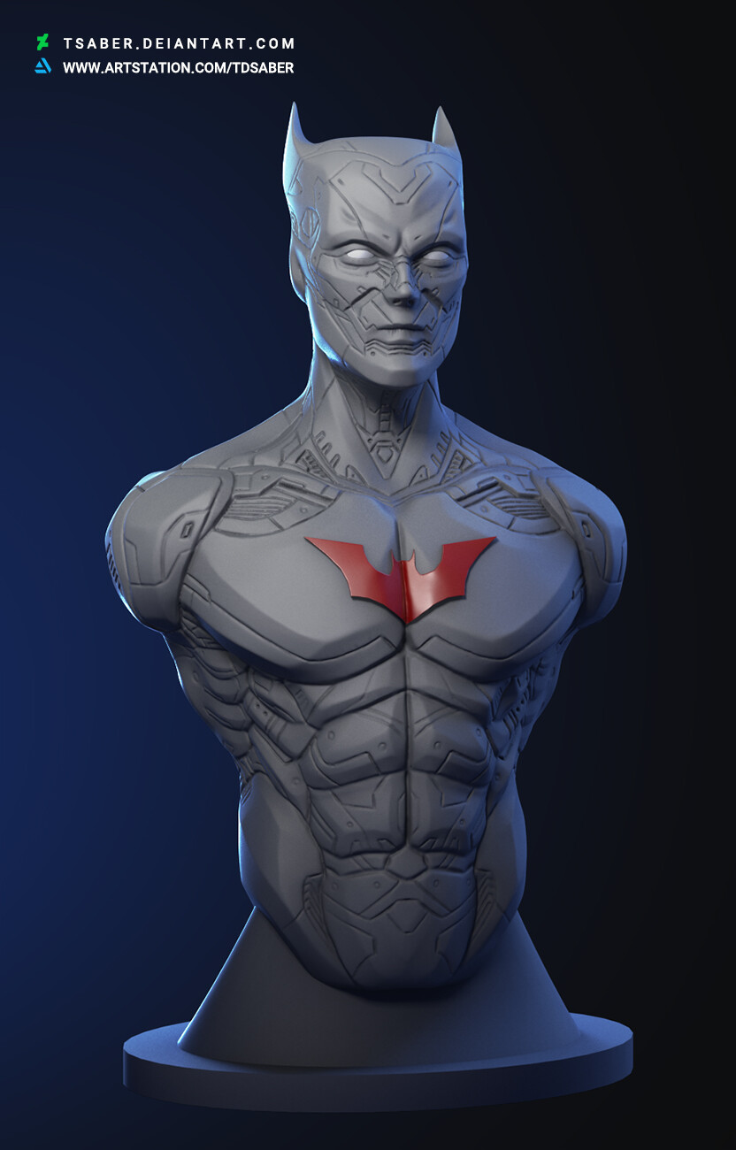 ArtStation - Batman Beyond - 3d Bust Model