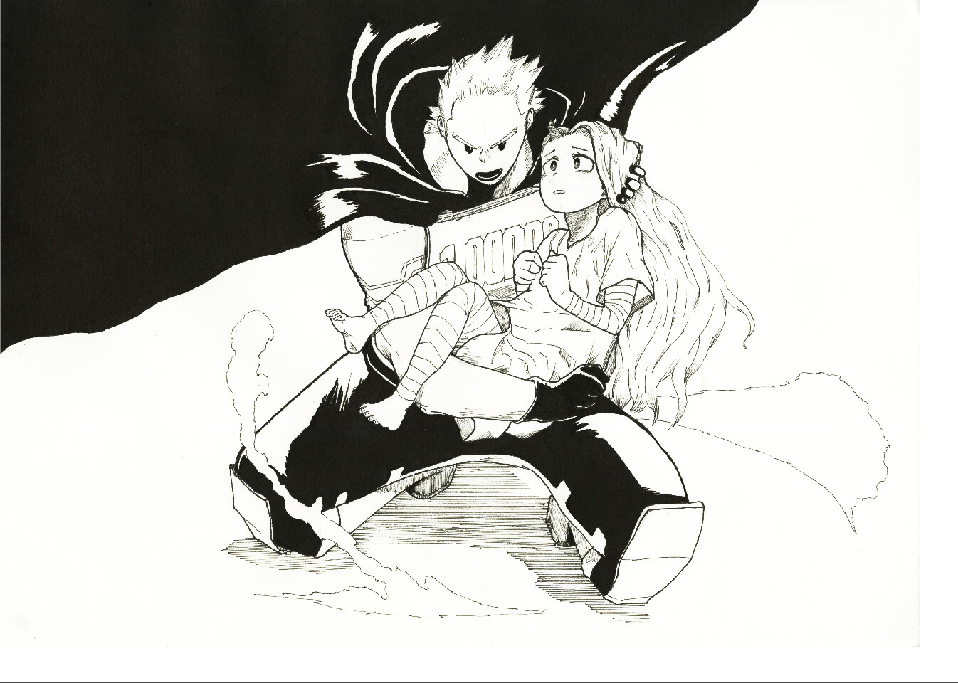 Artstation Mirio And Eri Boku No Hero Academia Morgan Geniez