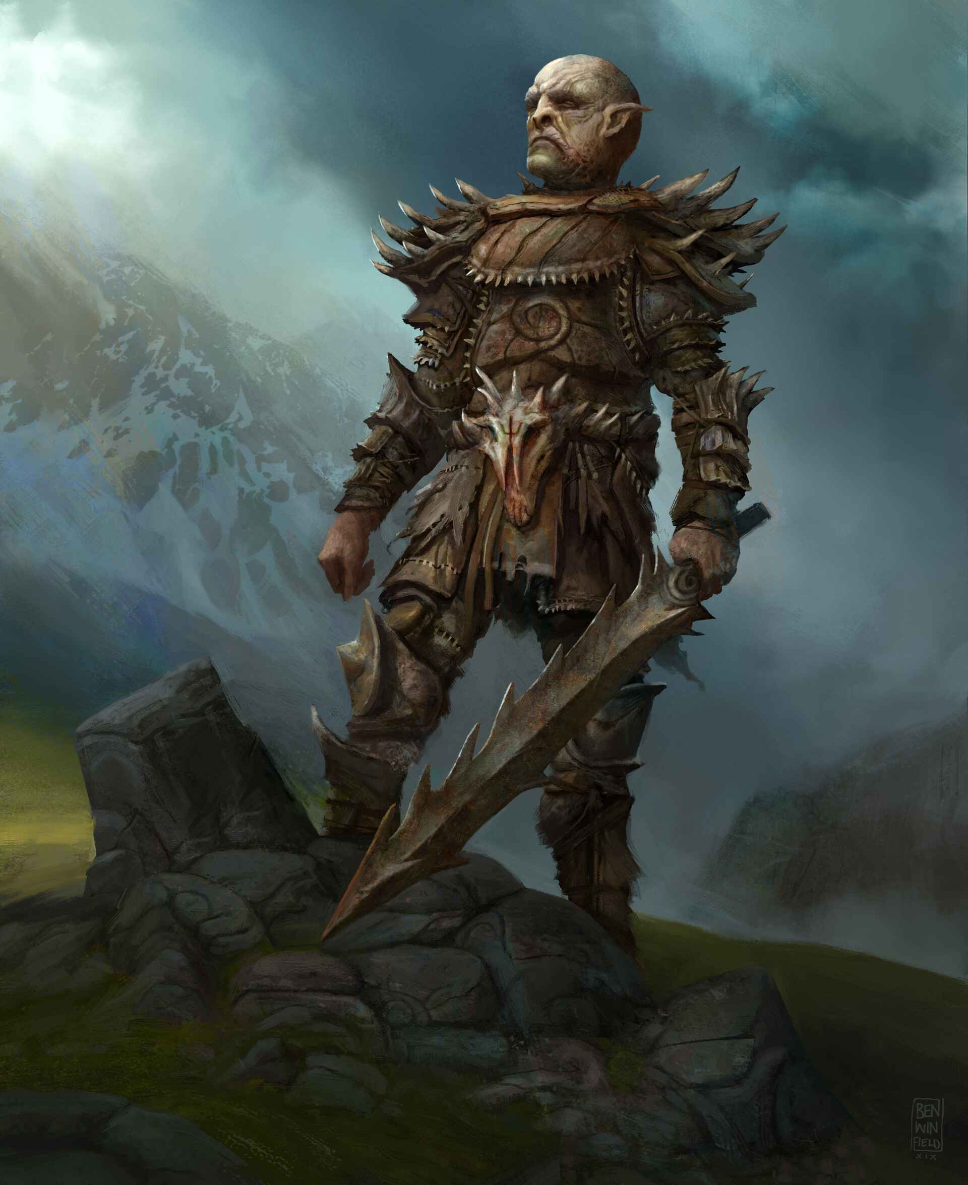 Artstation Lord Of The Rings Orc Concept Ben Winfield