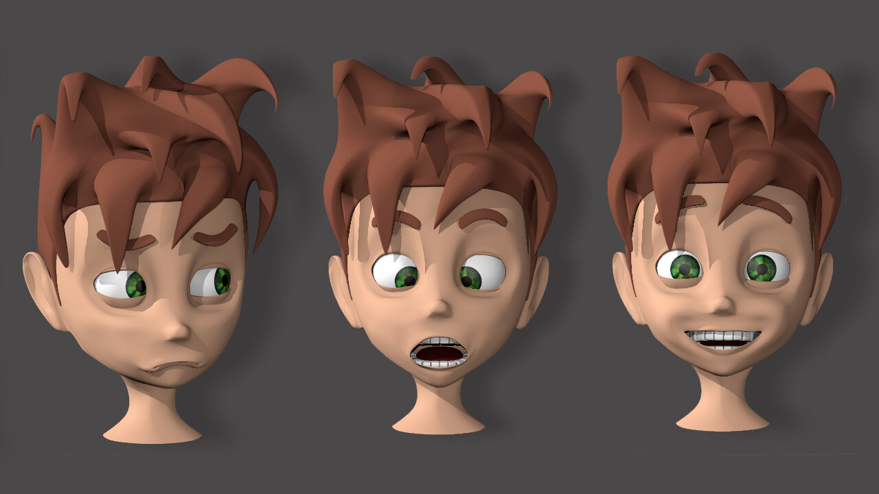 Artstation Rigging Face Articulation For A 3d Character