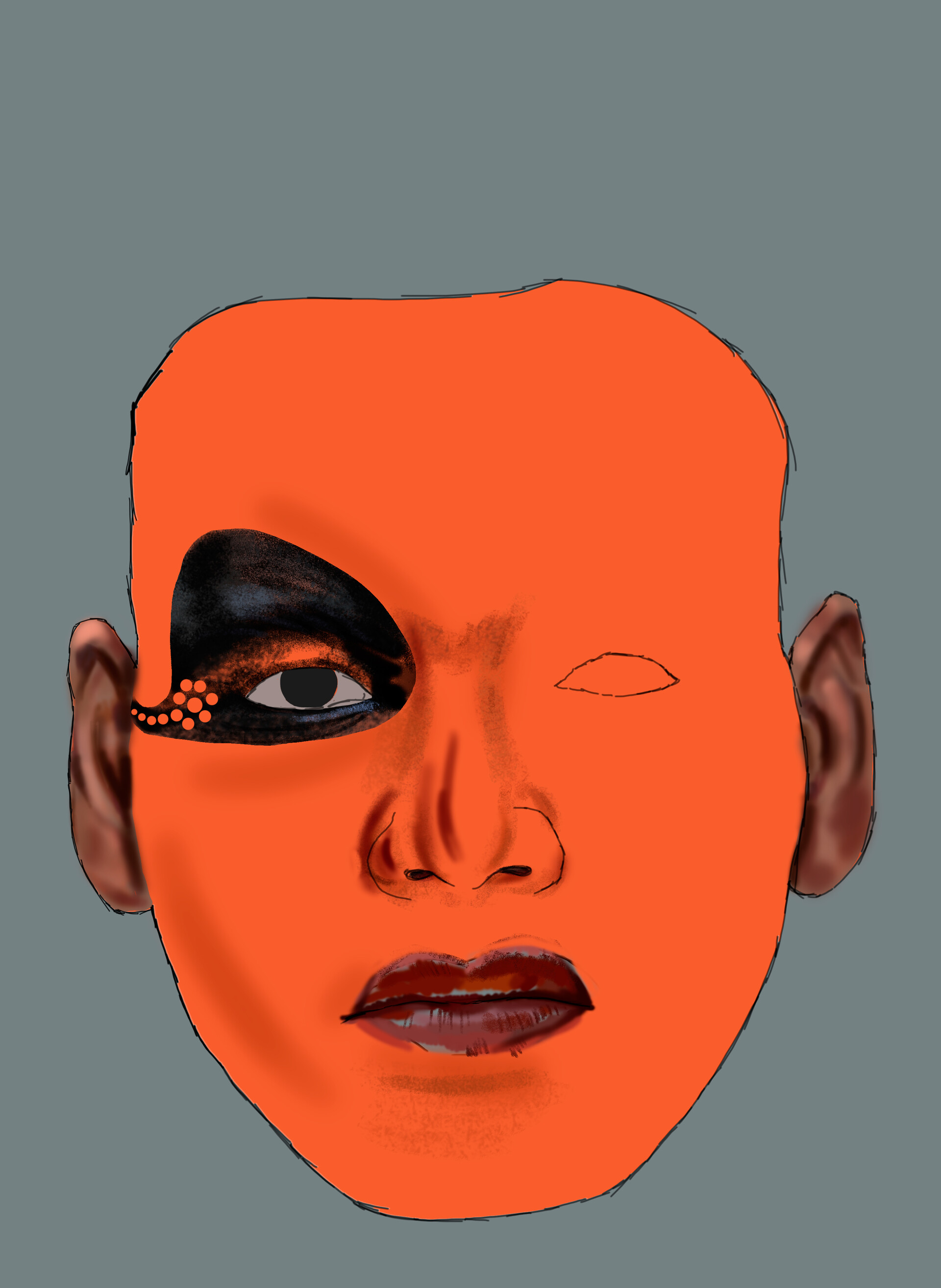 artstation make up of vishnumoorthi theyyam abhishek chandankhede make up of vishnumoorthi theyyam