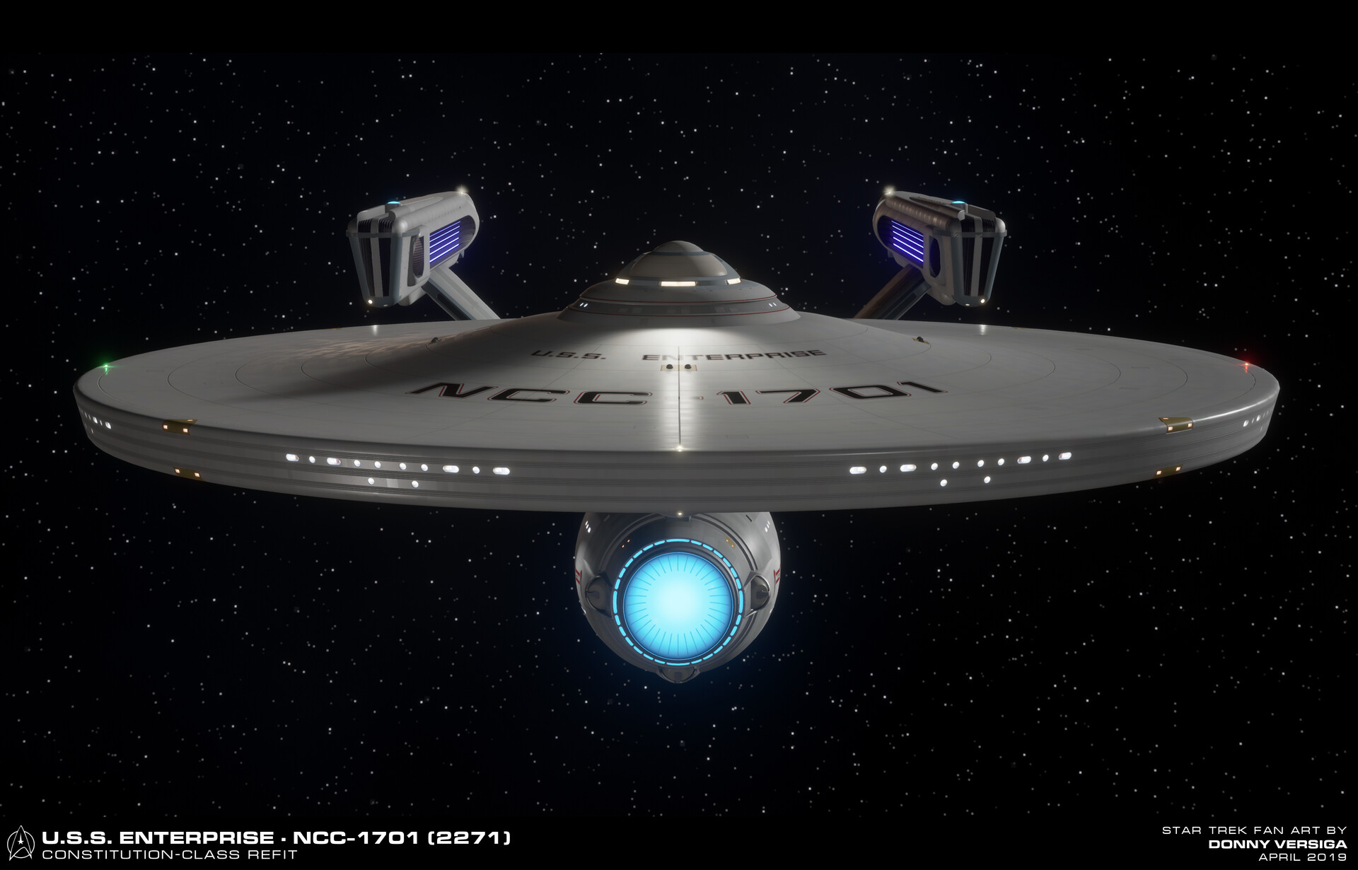 Artstation U S S Enterprise Ncc 1701 Refit Star Trek - vrogue.co