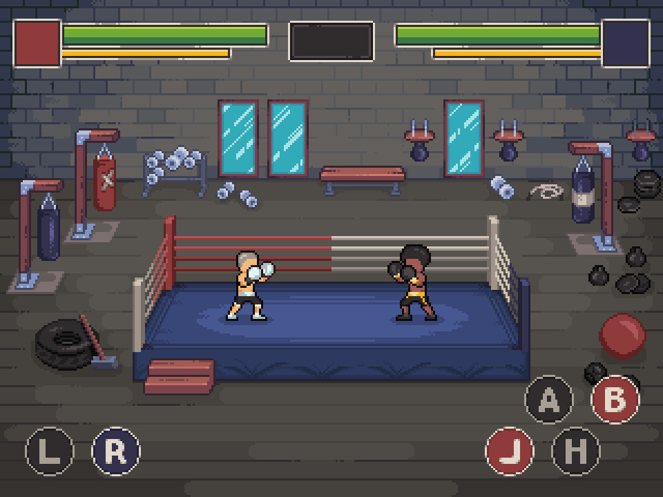 boxing pixel art grid easy Tyson knockout gifs - Pixel Art Grid