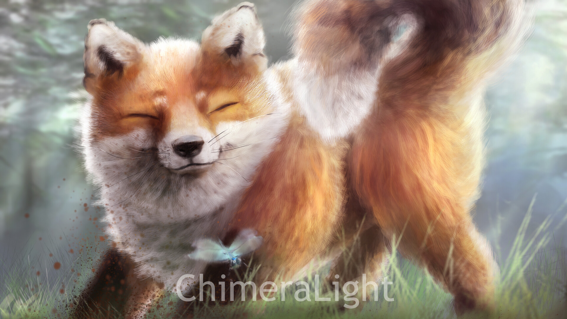 Chimera Light Corgi Fox Akita