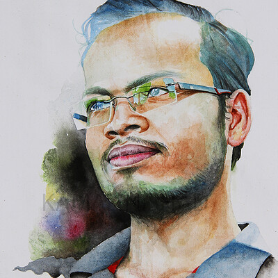 Kamal nishx arjun singh hand drawn water color painting by artist kamal nishx info kamalnishx com 9501247988