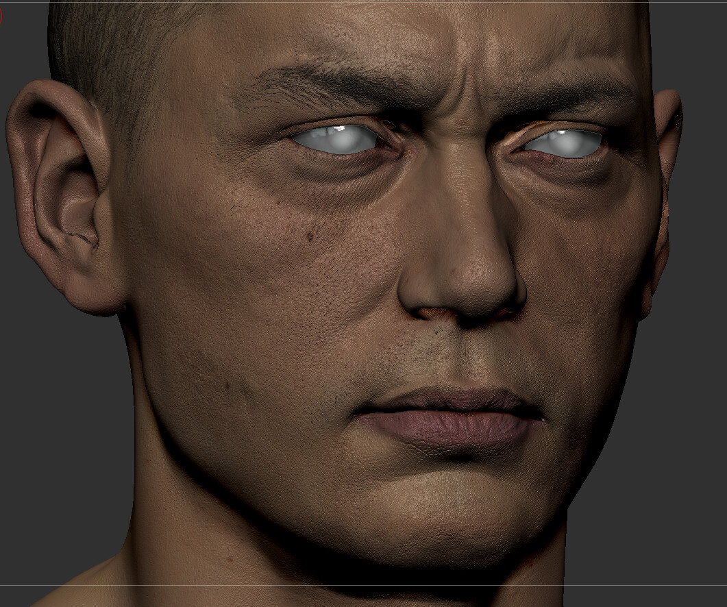 Texturing WIP with XYZ.  (SImple Snapshot from Zbrush)