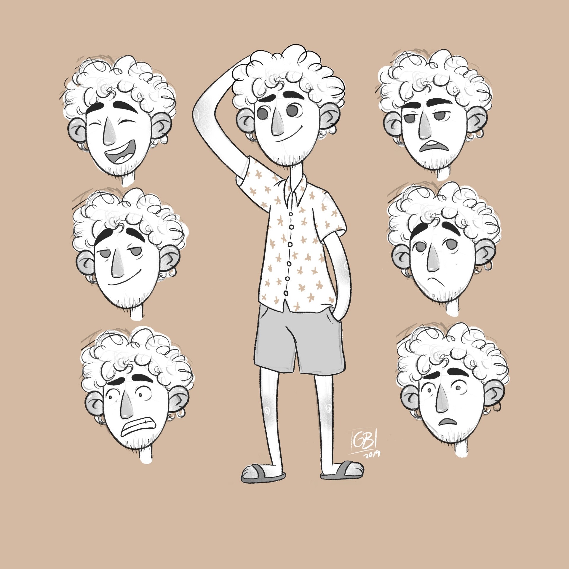Patricia C Aguero Martin Character Design Expressions