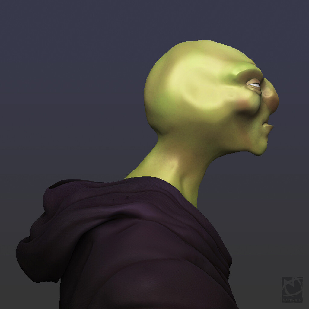 Martin R A Portfolio Weird Alien Head