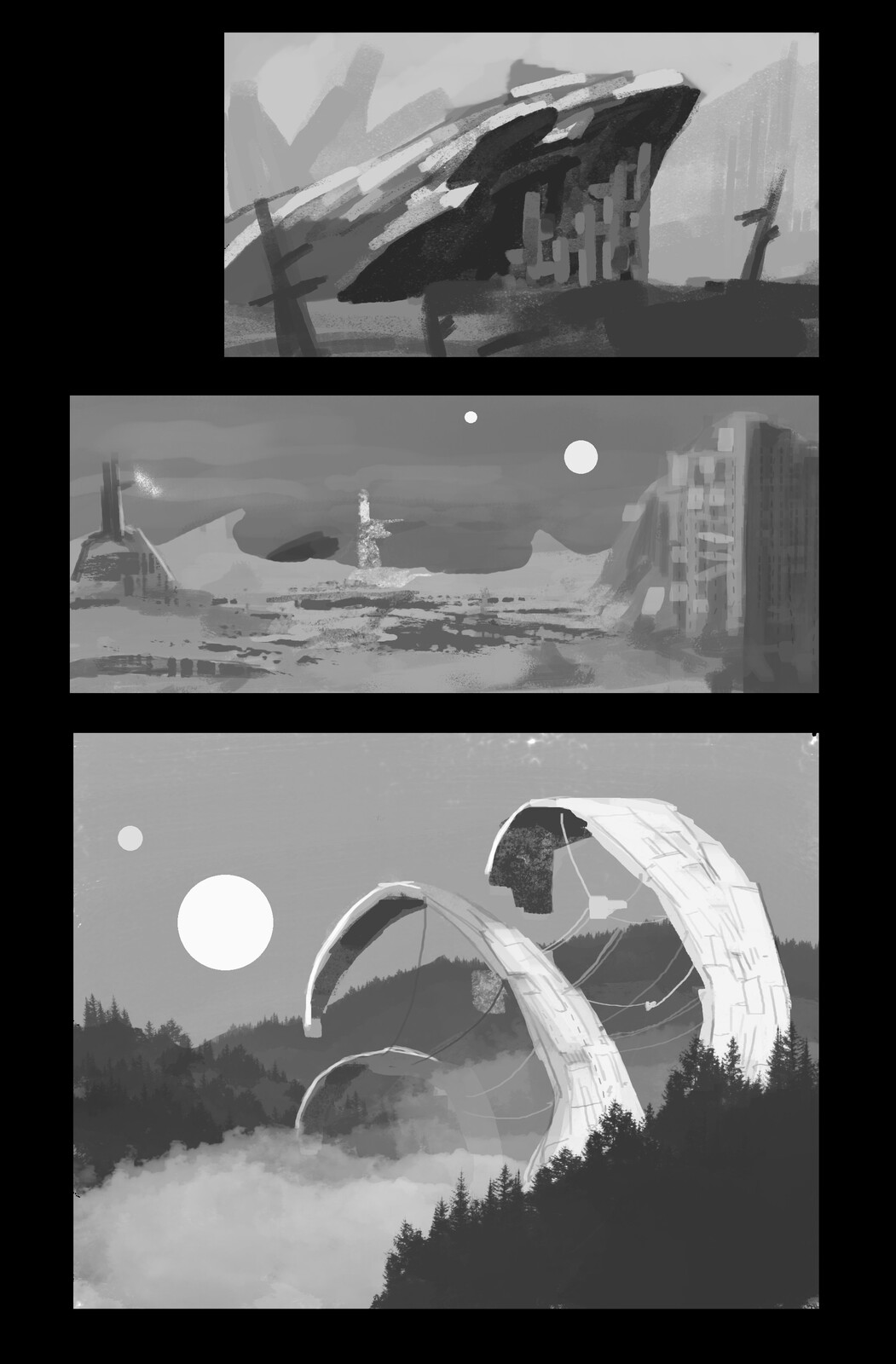 Concepts Art of an alien planet.